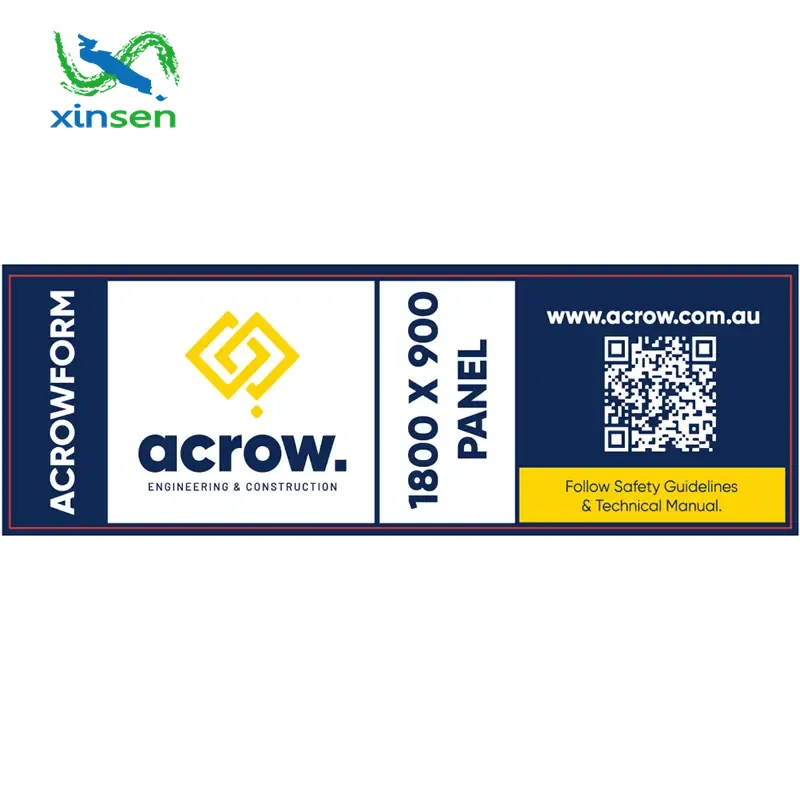 Étiquette en PVC mat