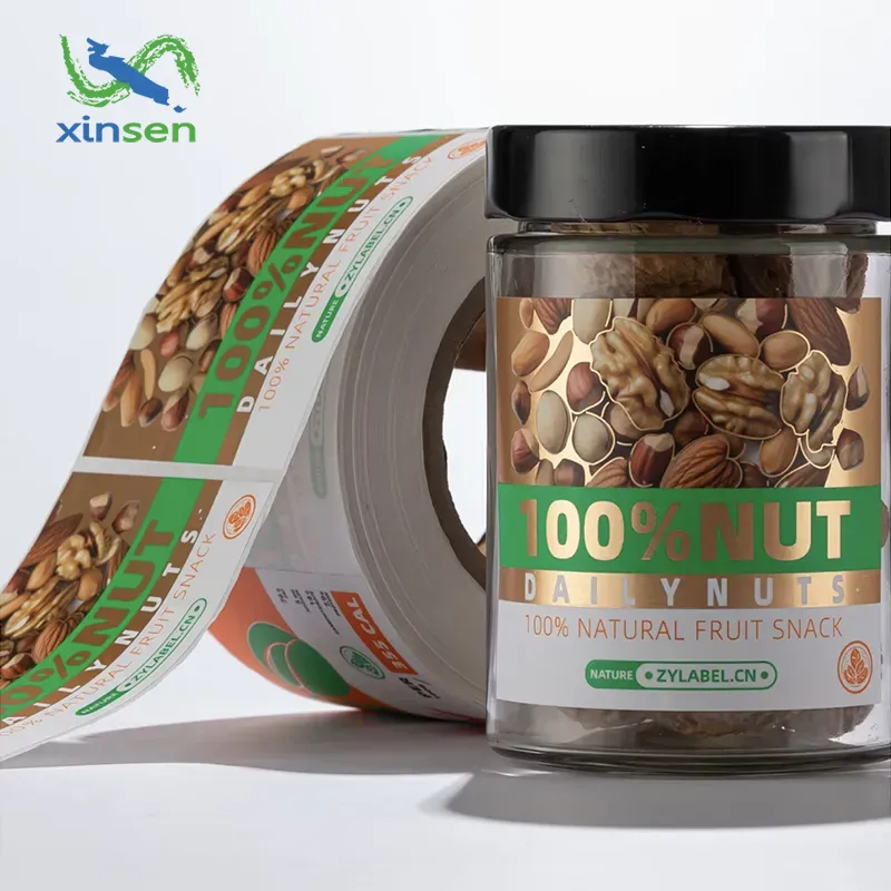 Étiquette de collation en papier