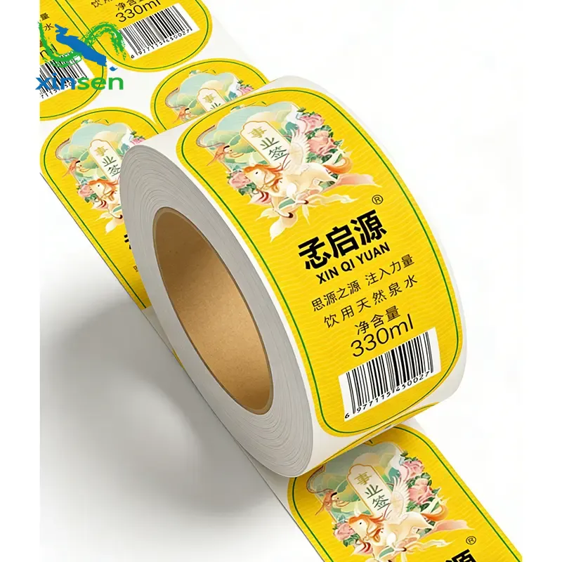 Étiquette de bouteille de boisson étanche